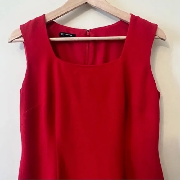 Jones New York Size 4 Sleeveless Red Dress - Picture 6 of 6